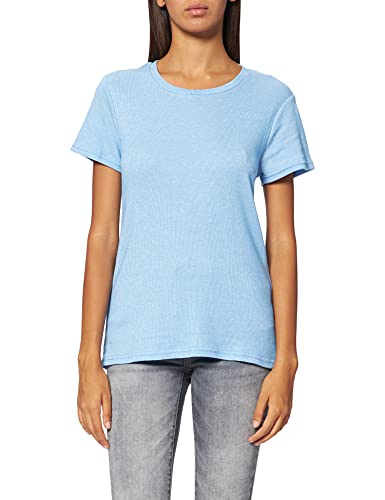 Wrangler Damska koszulka Slim Stripe, Marina Blue, M