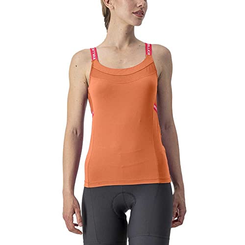 CASTELLI Bavette Top Koszulka damska, Soft Orange/Hibiskus, S