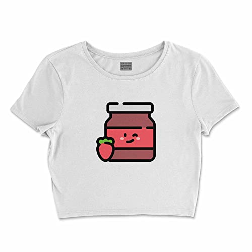 Bona Basics, Koszulka damska z nadrukiem cyfrowym,%100 bawełna, biała, casualowa, topy damskie, rozmiar: XL, biały, XL Krótki