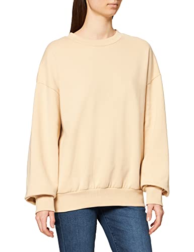 NA-KD Damski sweter oversize z opuszczonymi ramionami, BEŻOWY, 32