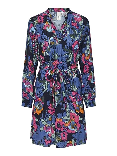 YAS Damska sukienka Yasfima Ls Dress S. Noos, Garden Topiary/Aop: Blury Print, XS