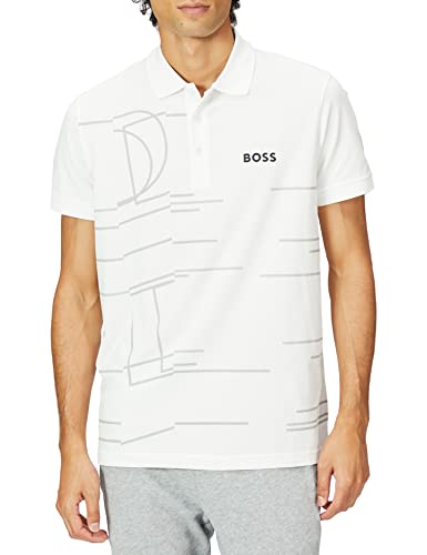 BOSS Męska koszulka polo, White100, XL