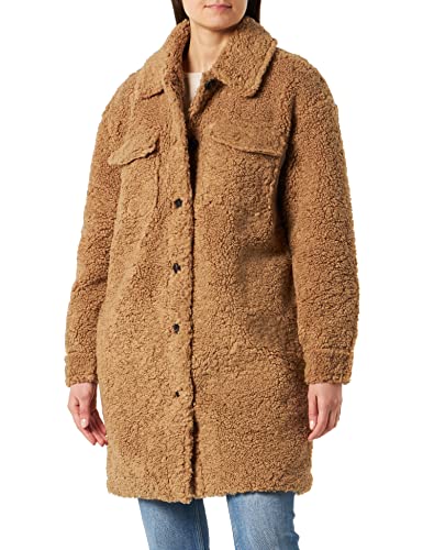 bestseller a/s Damski płaszcz VMKYLIEFILUCCA Teddy Coat BOOS, Tigers Eye, L