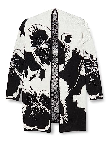 Sidona Damski kardigan z dzianiny 10430490, czarno-biały, XL/XXL, czarny biały, XL-XXL