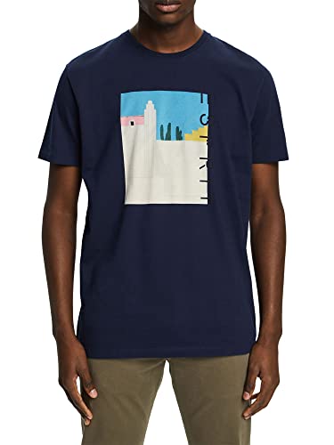 ESPRIT T-shirt męski 023EE2K315, 400/NAVY, S, 400/granatowy, S