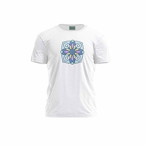 Green Fish, Męski T-shirt z cyfrowym nadrukiem,% 100 bawełna, biały, na co dzień, męskie topy, rozmiar: XL, biały, XL
