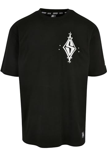 Starter Męski T-shirt Starter Peak S Oversize Tee Black XL, czarny, XL