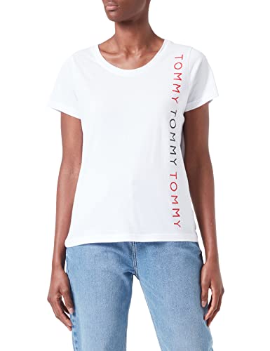 Tommy Hilfiger Damska koszulka Ss, biały, S