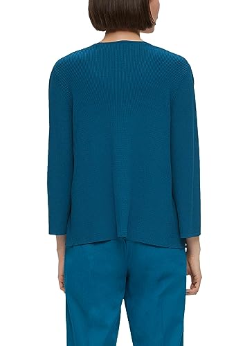 s.Oliver BLACK LABEL Damski kardigan z rękawami 3/4, Blue Green, 34