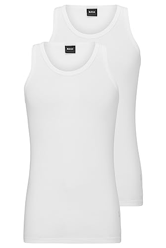 BOSS Męski tank top, White100, XXL