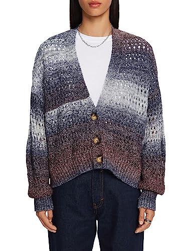 ESPRIT Damski kardigan z dzianiny, 519/oberżyna 5, S