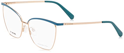 MOSCHINO LOVE MOL596 Okulary, Teal, 56 damskie, Teal, 56