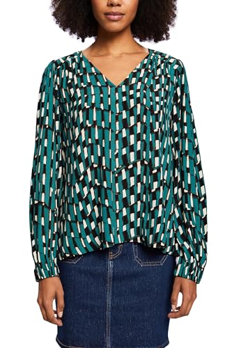 ESPRIT Bluzka damska, 308/Emerald Green 4, XL