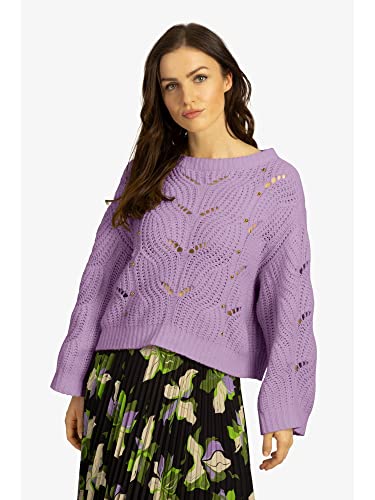 ApartFashion Damski sweter oversize, liliowy, 44-46