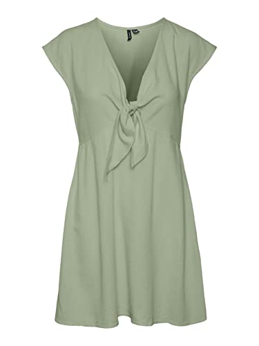 VERO MODA Damska sukienka Vmmymilo Cap Sleeve Mini Dress WVN Ga, Reseda, S