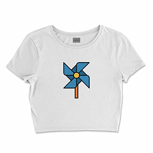 Bona Basics, Damski T-shirt basic, z nadrukiem cyfrowym, 100 bawełny, biały, swobodny, damski top, rozmiar: S, biały, S