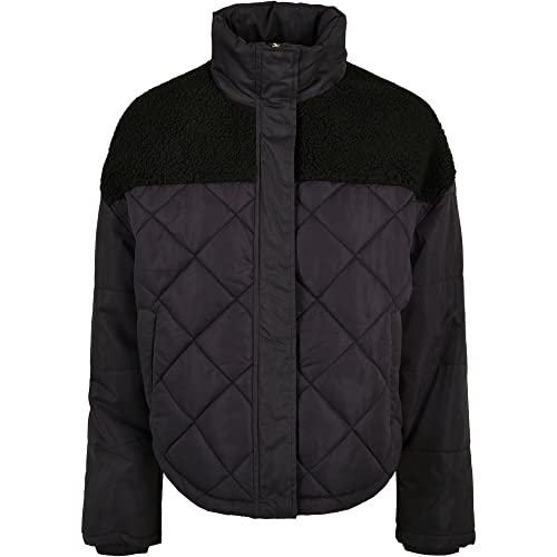Urban Classics Damska kurtka damska Oversized Diamond Quilt Puffer Jacket, czarny, XXL