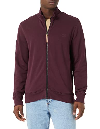 camel active Męska kurtka z dzianiny 409425/8W01, Merlot, M