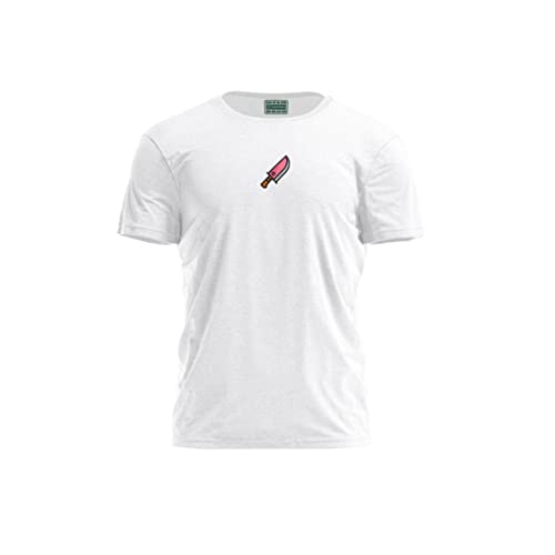 Bona Basics, Męski T-shirt z cyfrowym nadrukiem,% 100 bawełna, biały, na co dzień, męskie topy, rozmiar: S, biały, S