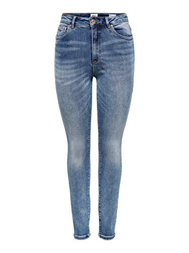 Tylko obcisłe dżinsy damskie, Niebieski (Medium Blue Denim Medium Blue Denim)