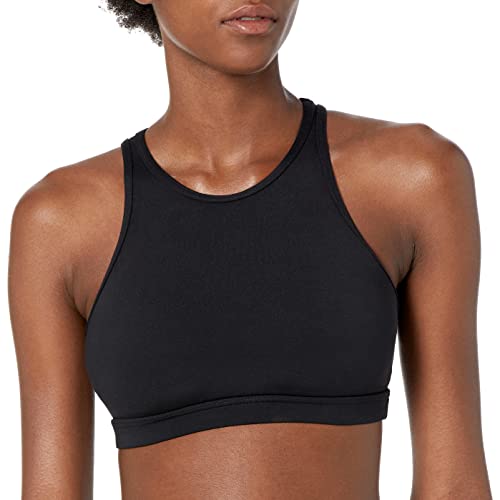 Capezio Damski biustonosz sportowy Team Basics Drabina Back Bratop, czarny, L, Czarny, L