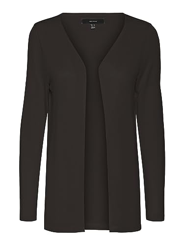 VERO MODA CURVE Vmbrianna Ls kardigan Rep Boo Curve damski kardigan, czarny, 46-48