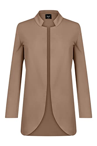 19V69 ITALIA Vittoria Brown Blezer damski, brązowy, XL (2 sztuki), brązowy, XL