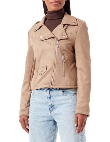 Bestseller A/S Onlscootie Faux Suede Biker kurtka damska OTW z imitacji skóry, Otter, S