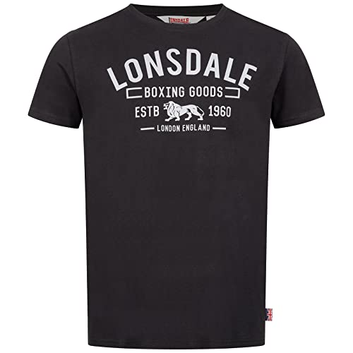 Lonsdale koszulka męska papigoe, czarny/szary, XL