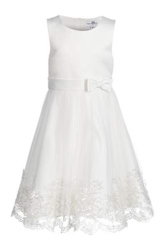 Happy Girls Dziewczęca odświętna sukienka na specjalne okazje, ecru, 110, écru, 110 cm