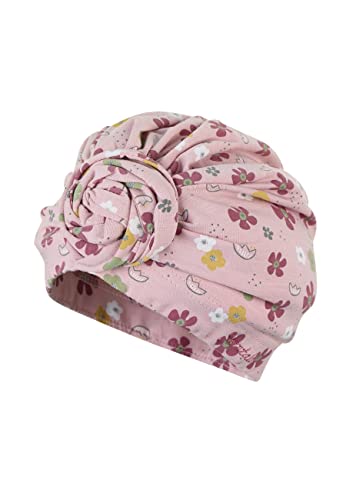 Sterntaler Unisex dziecięca czapka turbanowa kwiaty czapka dziecięca, delikatny róż, 49