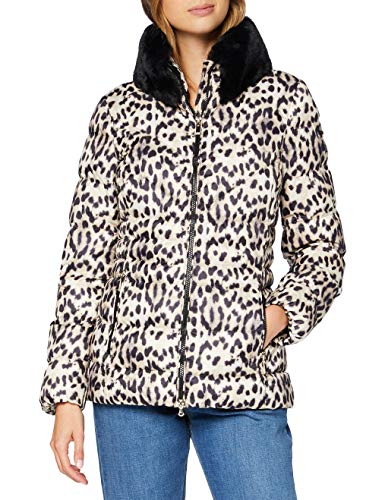 Geox Damska kurtka pikowana w camei, Beżowy Animalier, 32