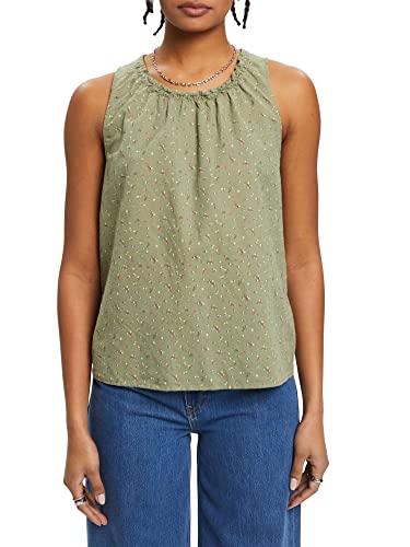 edc by ESPRIT Bluzka damska, 348/Light Khaki 4, XXL