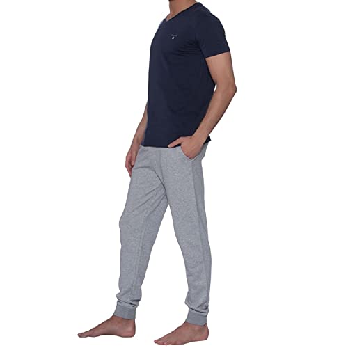 GANT Męski T-shirt The Original Slim V-Neck