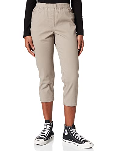 Damart Damskie spodnie Pantacourt Enfilable klasyczne, Beige (Mastic Vif), 38 PL
