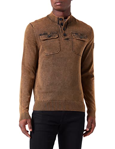 BOSS sweter męski aigo, Open Beige288, 3XL