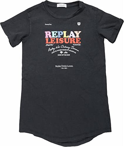 Replay Dziewczęca sukienka SG3212, 099 Blackboard, 14A, 099 Blackboard, 14 Lata