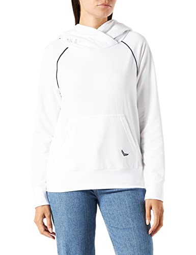 Trigema Damska bluza z kapturem 577921122, biała, standardowa