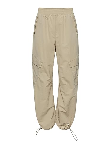 Bestseller A/S Damskie spodnie Pcjill Cargo Joggers, WHITE PEPPER, L