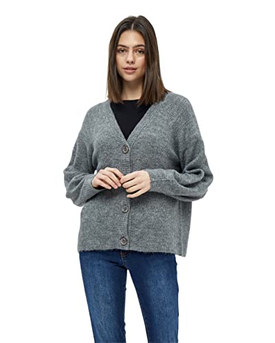 Desires Damski kardigan Elis Rib, 8288 Ciemnoszary Melanż, M