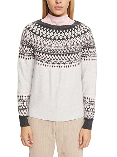ESPRIT Damski sweter 092EE1I347, 043/LIGHT szary 4, S