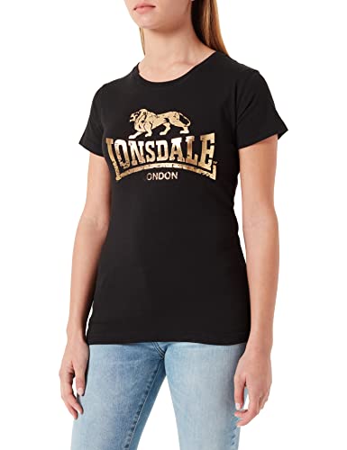 Lonsdale Damska koszulka w stylu ban, czarny, L