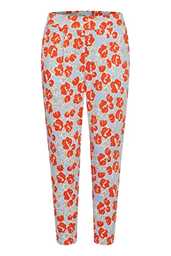 ICHI Damskie spodnie rekreacyjne, 171562 / Mandarin Red, XL