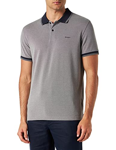 GANT Męska koszulka polo, szary melanż, L