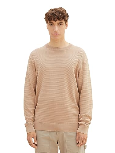TOM TAILOR Denim sweter męski, 11704 - Silver Ecru, L