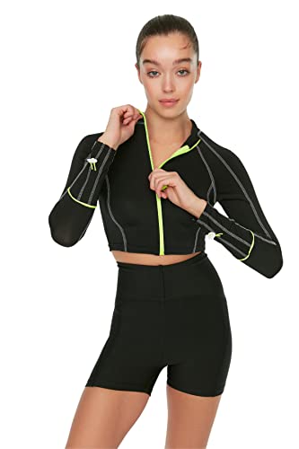Trendyol Damska bluza sportowa Black Sports, L (DE)