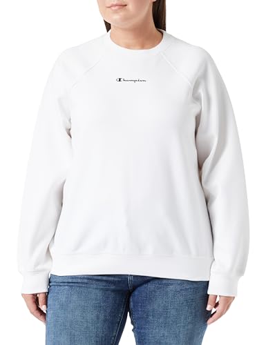 Champion Legacy American Tech W-Stretch Poly-Cotton Interlock Crewneck Bluza Damska, Off White, M