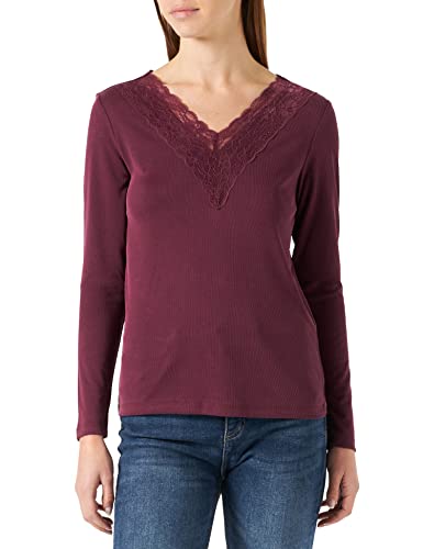 VERO MODA Vmphine Ls Lace Top Noos damska koszulka z długim rękawem, Degustacja wina, XS