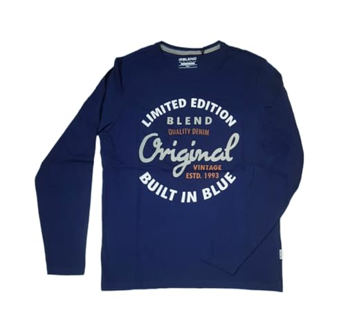 Blend T-shirt męski L/S, 194024/Dress Blues, XL