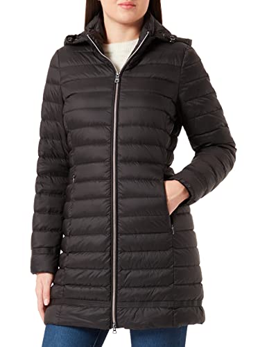 Geox Płaszcz damski D Jaysen Down Coat, czarny, 40 (DE)